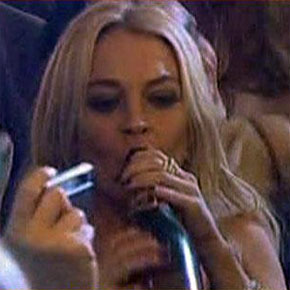 Lindsay Lohan Drinking