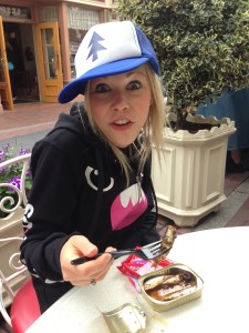GiGi Eating Sardines