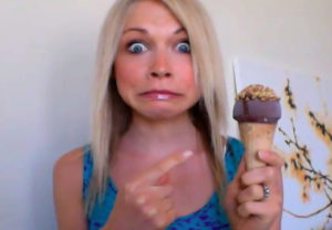 GiGi Dubois scared of ice cream