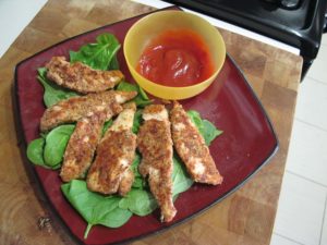 Almond Meal Crusted Chicken Fingers