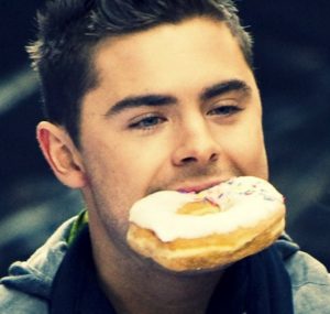 Zac Efron Eating Donut