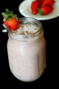 Coconut Strawberry Vega Protein Smoothie