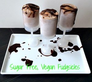 Sugar Free, Vegan, Gluten Free, Fruit Free and High Protein Fudgsicles