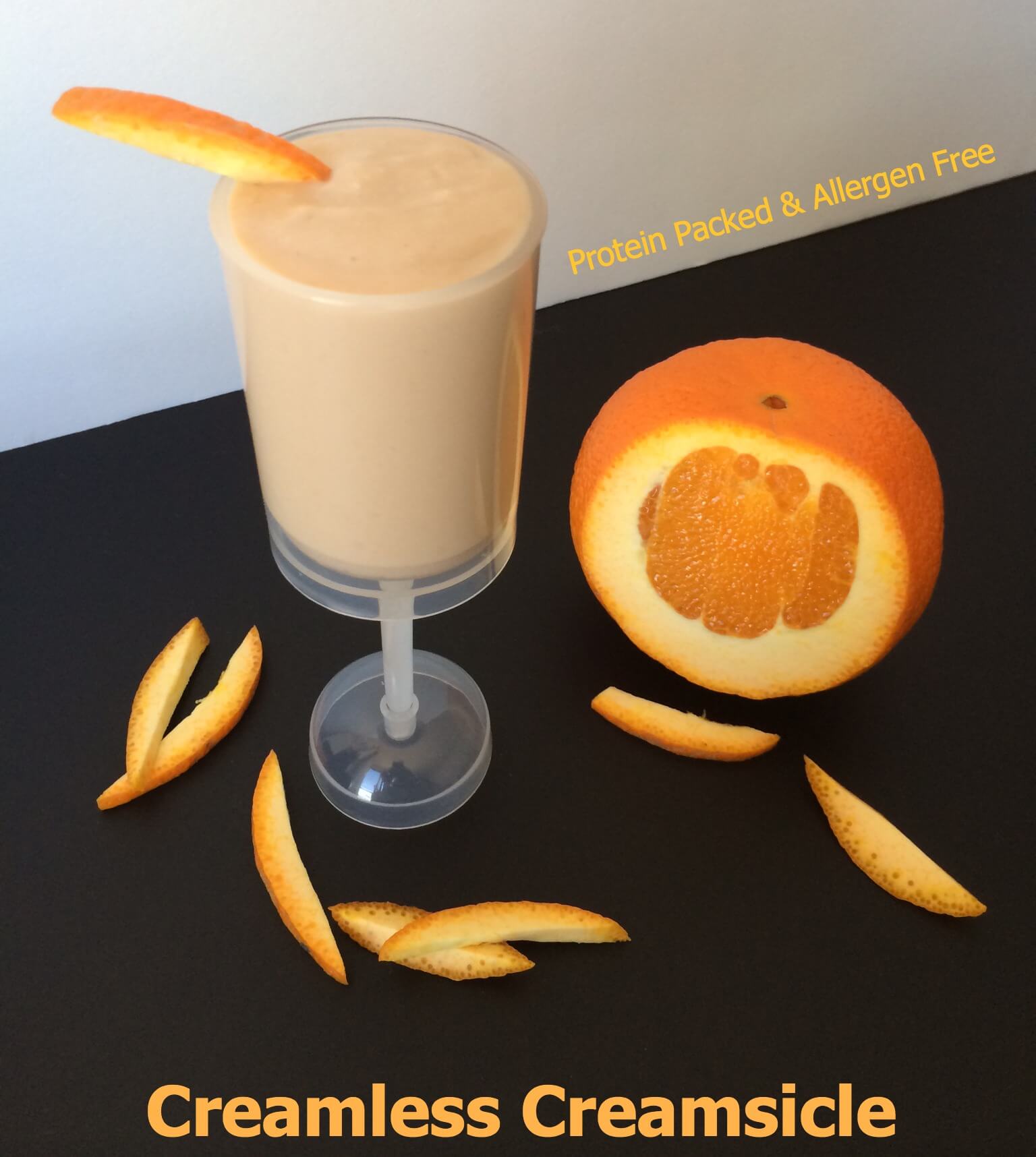 Healthy protein packed creamsicle recipe