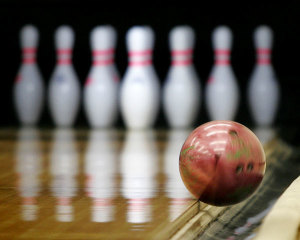 Bowling ball going into the gutter
