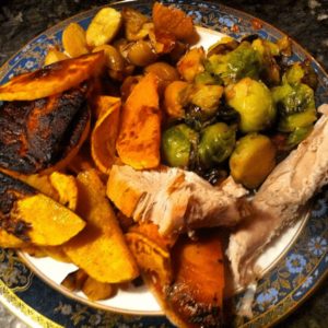 Thanksgiving Plate of Food