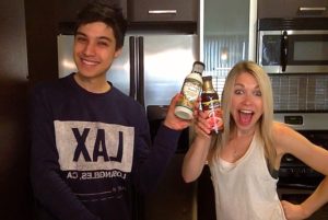 GiGi and Arman cheers Walden Farms Zero Calorie Maple Syrup and Ranch Dressing