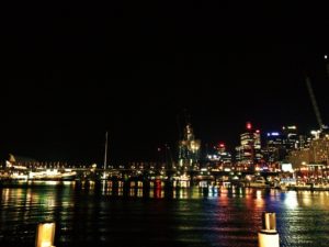 Darling Harbor at Night in Sydney