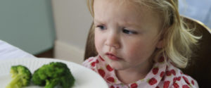 Little eating denying vegetables