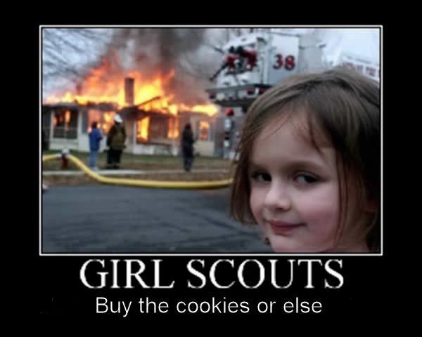 girl scout cookies meme