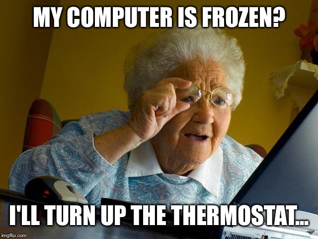 grandma cold computer