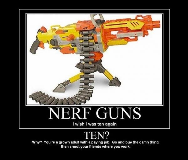 nerf machine gun meme