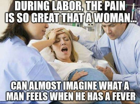 woman-labor-man-fever