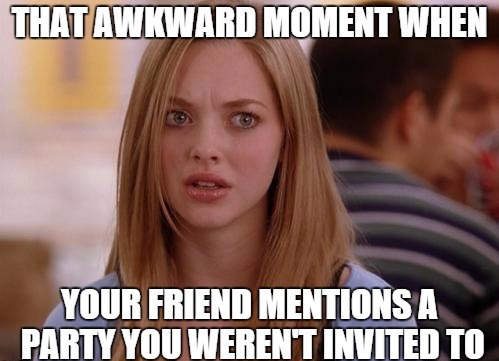 mean girls meme party not invited