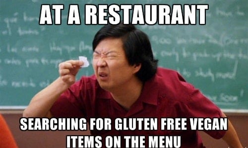 searching for gluten free vegan