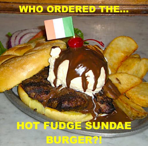 hot fudge sundae burger