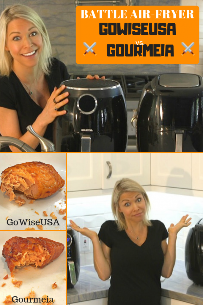 GoWiseAirFryer Pinterest - Battle Air Fryer between GoWiseUSA and Gourmia. Which air fryer is better! Read and watch to find out what I think! 