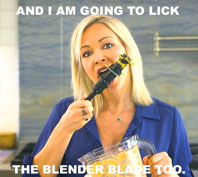 Licking Blender Blade