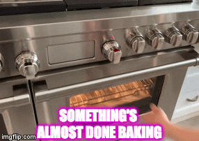 taking something out of oven