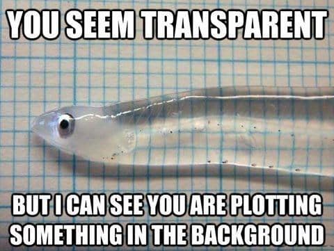 plotting something transparent