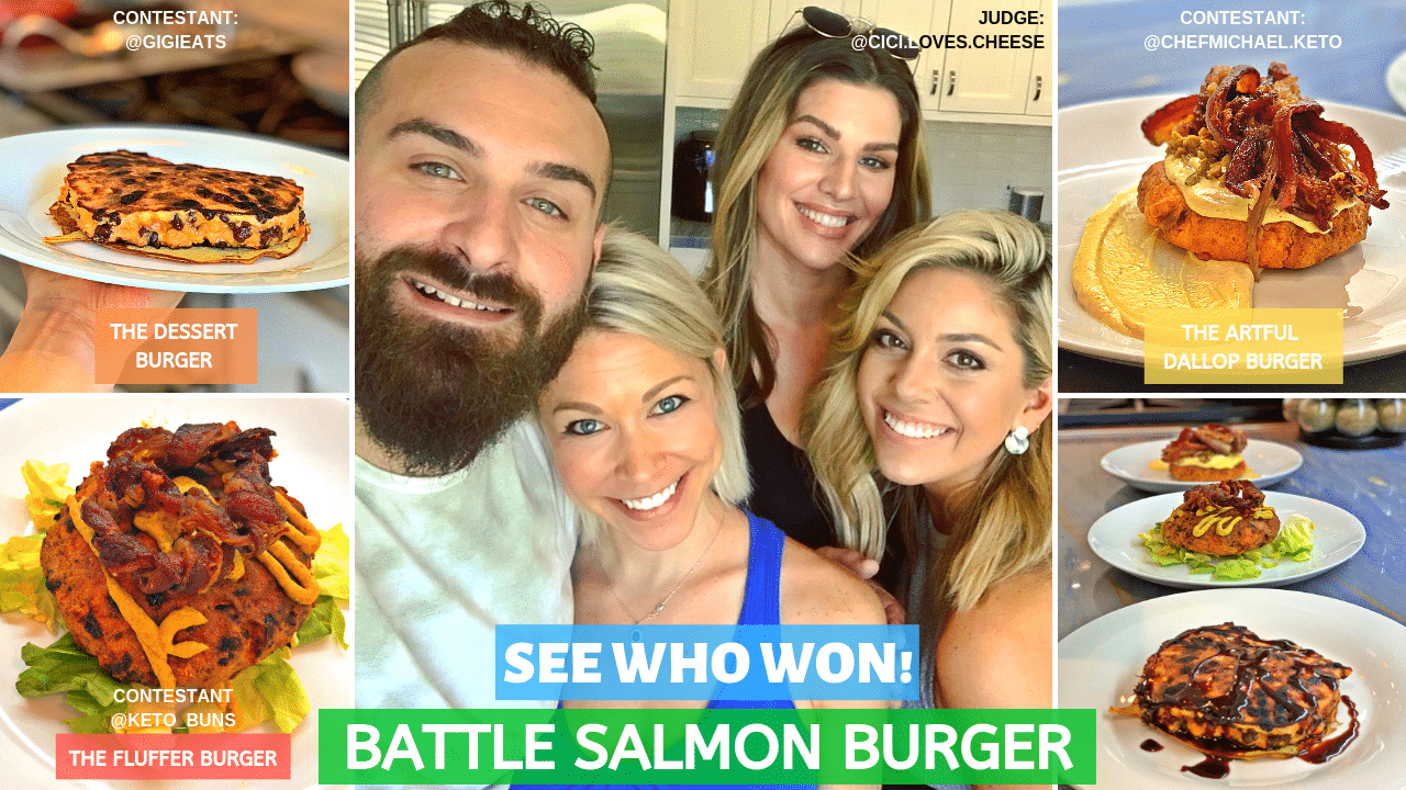 battle salmon burger keto youtube