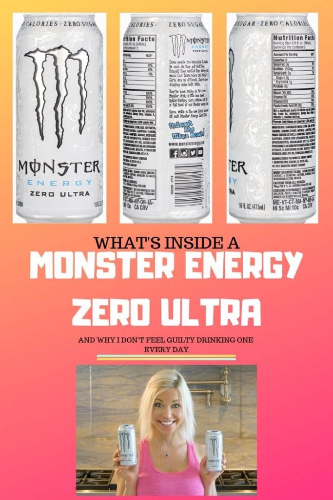 what's inside a monster energy zero ultra