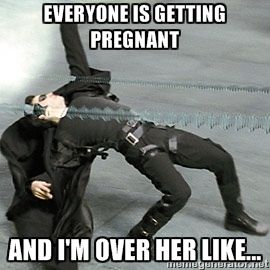 not pregnant meme
