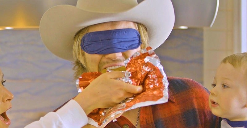 landon ashworth blindfolded eating cheeseburger