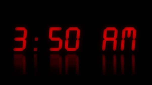 3:50am alarm clock